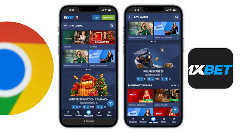 Mobile Mobile browser vs app experience 1xBet Banner